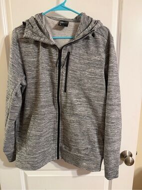 Gap Fit Gray Full-Zip Hooded Men's Jacket
